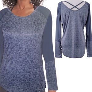 NWT Columbia Omni shade long sleeve crisscross back sun tee size small